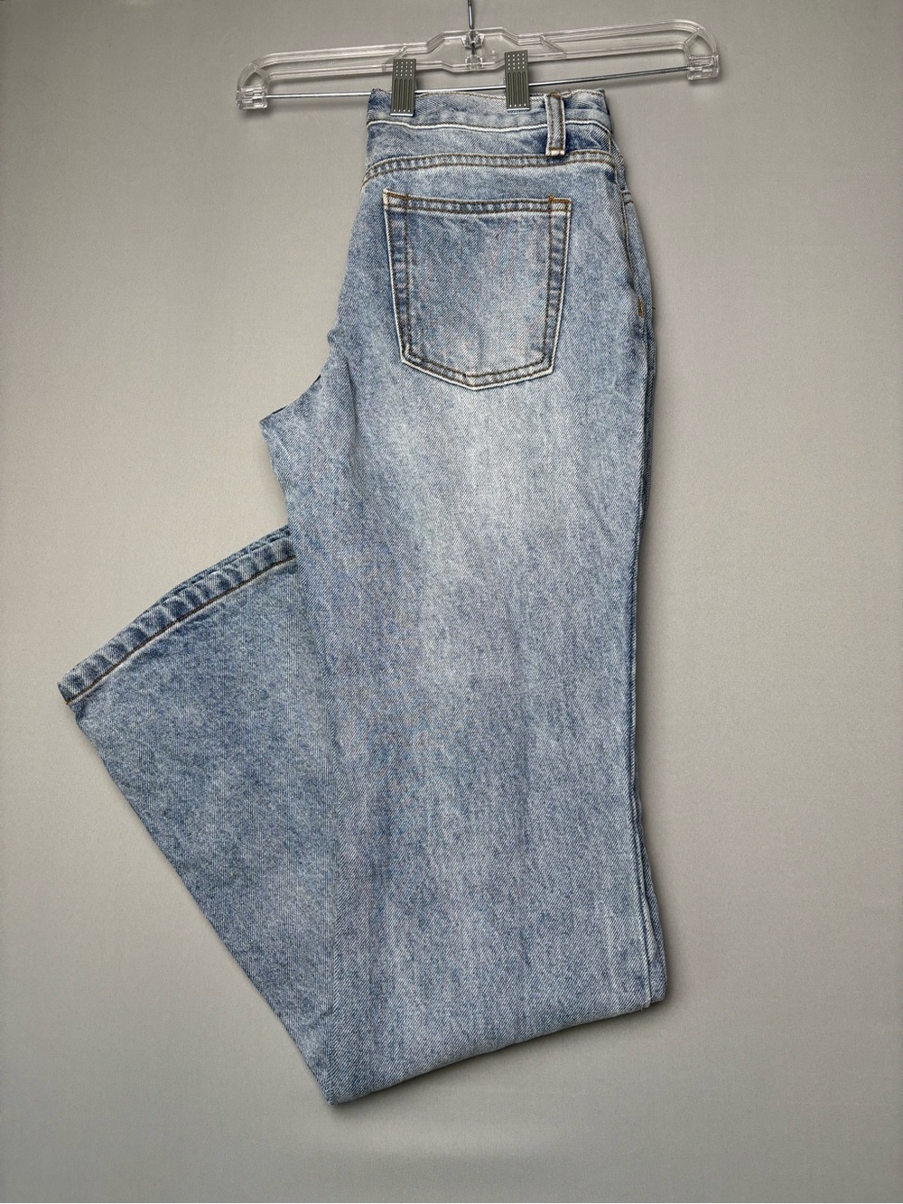 J. Galt Brandy Melville Light Wash Flare Jeans Women’s Size S High Rise Wide Leg